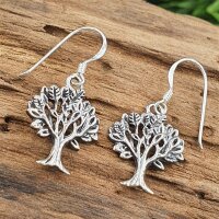 Lebensbaum Ohrring aus 925 Sterling Silber