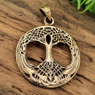 Yggdrasil Schmuck Amulett aus Bronze