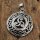 Triskelen Anhänger umrandet mit Keltischen Knoten aus 925 Sterling Silber