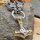 Massive Edelstahl Halskette Thors Hammer mit Fenris Wolf - Silber Gold - 60cm
