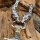 Massive Edelstahl Wikinger Halskette Thors Hammer mit Fenris Wolf Silber- & Goldfarben - 60 cm