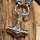 Massive Edelstahl Halskette Thors Hammer mit Futhark Schriftzeichen - Silber Gold - 60 cm