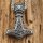 Edelstahl Halskette Thors Hammer "ULFHILD" verziert mit Odin - 60 cm