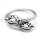 Edelstahl Wikinger Armreif "GORM" Hugin & Munin