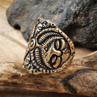 Keltischer Ring "Latene" aus Bronze S 17,3 mm Ringgrößen 52 - 58