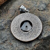 Valknut mit Runen Schmuck Anhänger "VOLKAN" aus 925 Sterling Silber