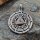 Valknut mit Runen Schmuck Anhänger "VOLKAN" aus 925 Sterling Silber