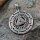 Valknut mit Runen Schmuck Anhänger "VOLKAN" aus 925 Sterling Silber