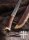 Wikinger-Sax aus Damaststahl mit Holz-/Knochengriff