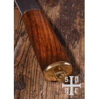 Wikinger-Messer aus Damaststahl mit Holzgriff