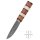 Wikinger-Messer aus Damaststahl mit Holz-/Knochengriff