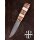 Wikinger-Messer aus Damaststahl mit Holz-/Knochengriff